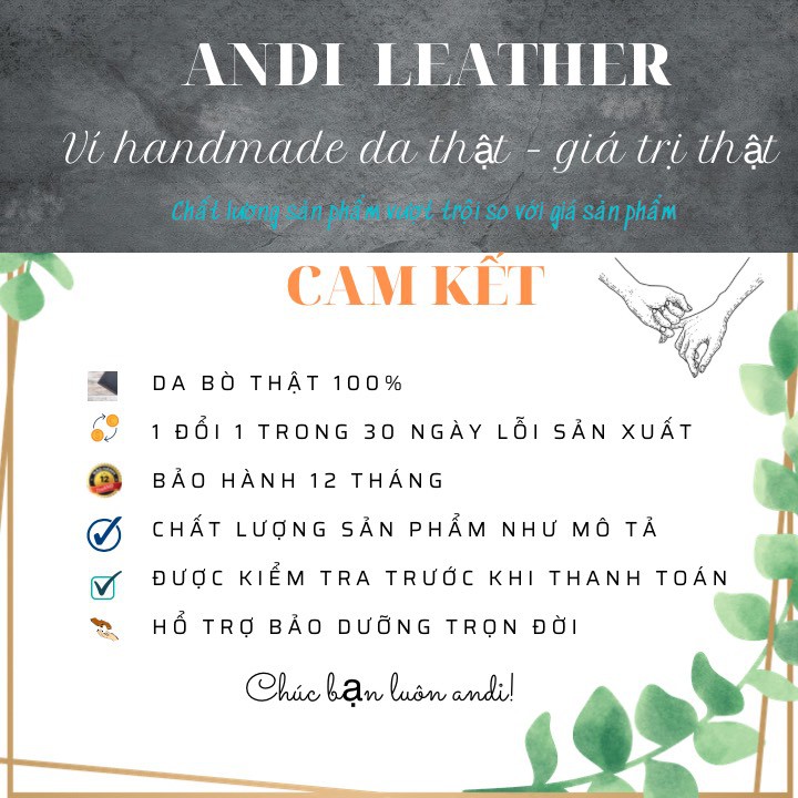 Ví nam đứng mini, Bóp nam đứng handmade Thiết kế tinh gọn có ngăn đựng ảnh, handmade tỉ mỉ - Da bò thật 100%