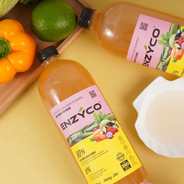 Combo Nước Ngâm Rau Củ Và Nước Rửa Chén Sinh Học ENZYCO An Toàn Không Hóa Chất Dishwashing liquid
