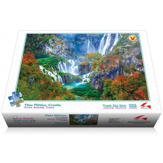 Tranh ghép hình 925 mảnh Thác Plitvice Croatia