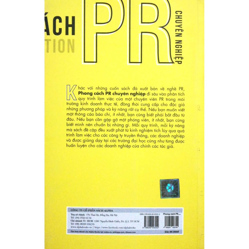 Sách - Phong Cách PR Chuyên Nghiệp | BigBuy360 - bigbuy360.vn