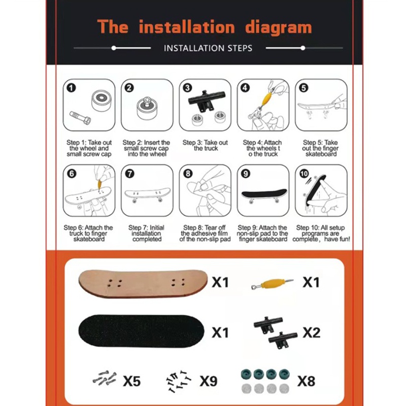 Ván Trượt Ngón Tay WMMB Độc Đáo Cho Bé