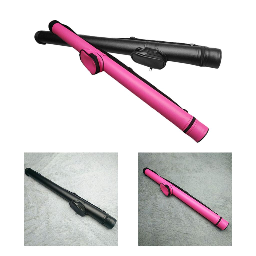 Túi da cứng đựng cây cơ bida 2 lỗ màu đen có dây đeo vai