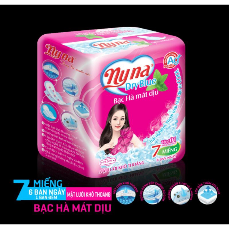 Lốc 8 gói các loại bvs ICOOL  siêu mỏng, kháng khuẩn, cool mát lạnh