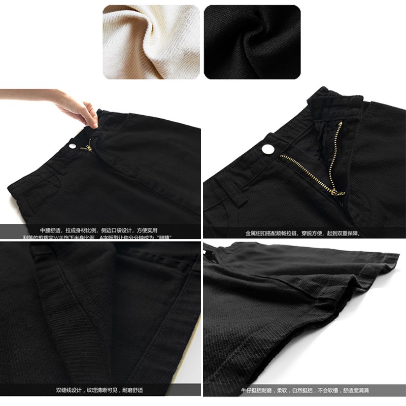 Cocory vn Chân Váy Jean Chữ A Phong Cách Hàn Quốc Xinh Xắn Cho Nữ