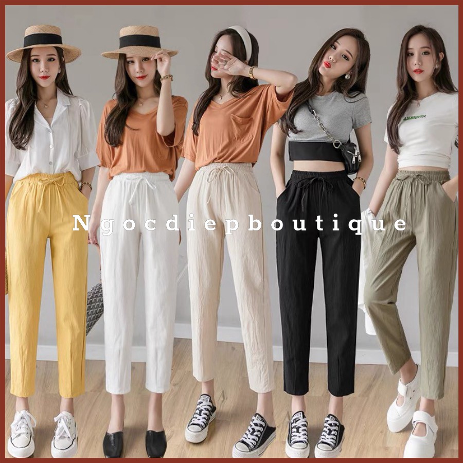 [Mã FAMAYWA giảm 10K đơn 50K] Quần baggy đũi xước cạp chun | BigBuy360 - bigbuy360.vn