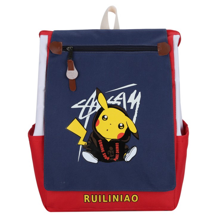 Balo đi học Pikachu, Balo nam nữ hình Pikachu cực dễ thương cho các bạn nữ - Cặp học sinh cấp 2 - BL133