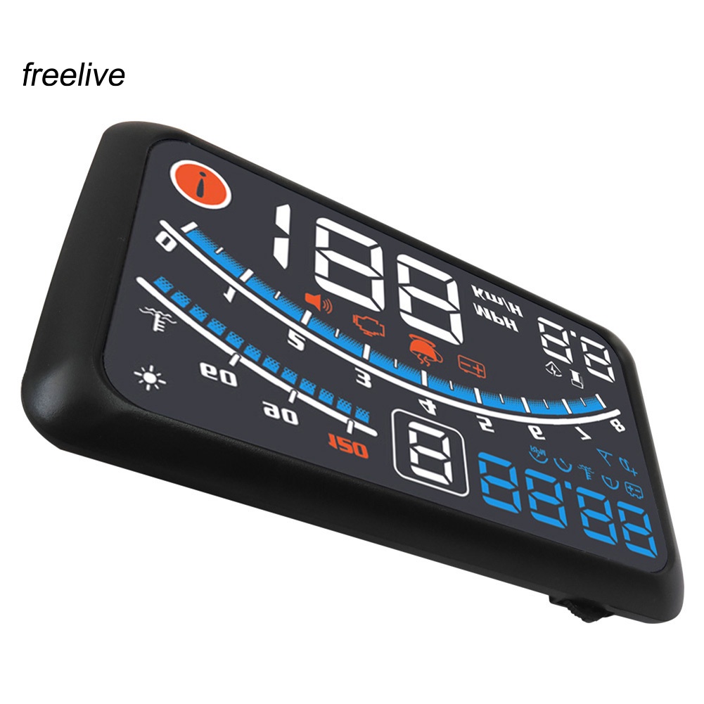 FRE| 5.5inch Universal OBD2 Car GPS HUD Head Up Display Overspeed Warning System