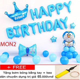 Sét bóng trang trí sinh nhật Doremon