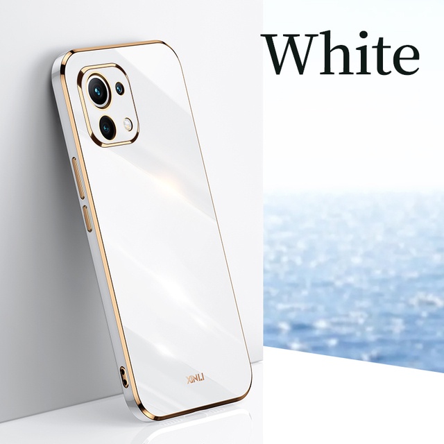 Ốp Điện Thoại Silicon Siêu Mỏng Hình Vuông Mạ Màu Cho Iphone 11 Pro Max 7 8 6 6S Plus SE 2020 20