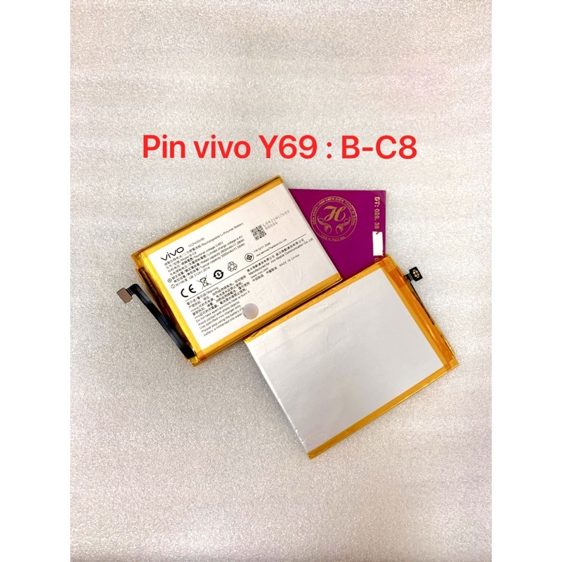 pin vivo Y69 - kí hiệu trên pin B-C8 zin loại 1