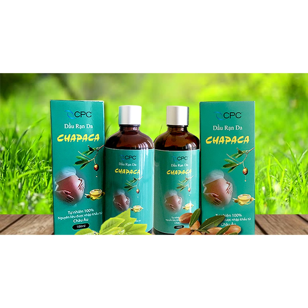 Dầu Rạn Da Chapaca Liệu Pháp Hỗ Trợ dieu tri Rạn Da 100ml , mờ vết rạn, làm căng vết nhăn xung quanh mặt, mặt bụng, ngực