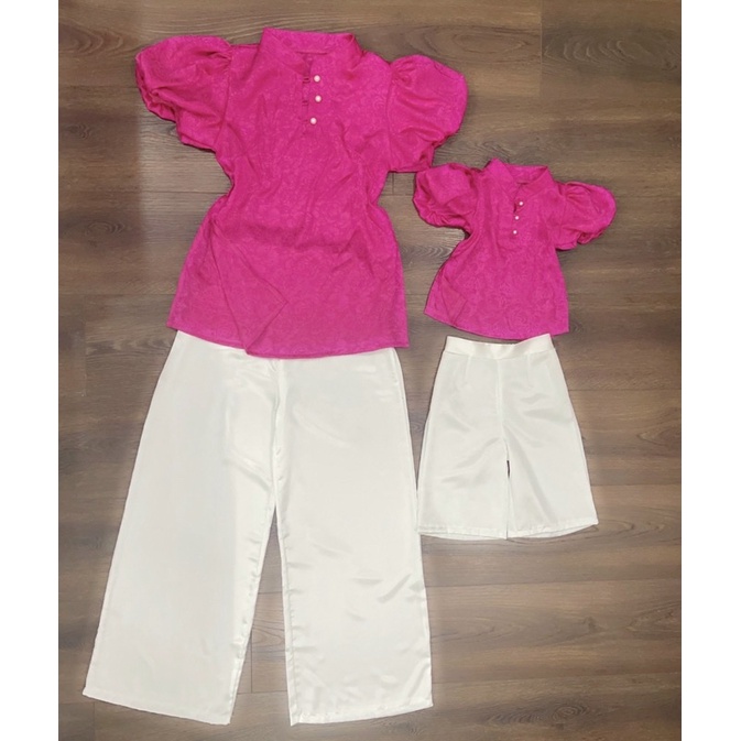 Set nơ mẹ bé hàng thiết kế