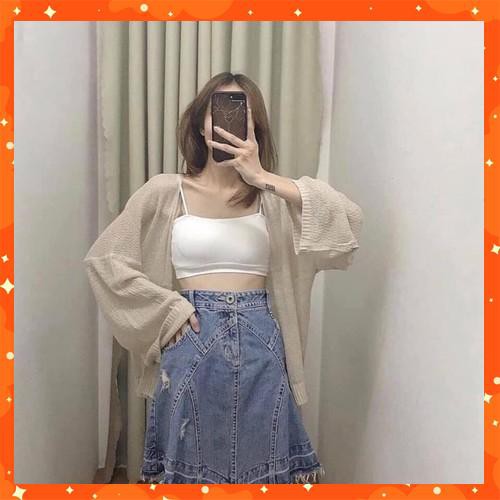 ÁO  KHOÁC CARDIGAN DỆT KIM LEN MỎNG ULZZANG