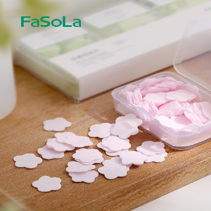 Xà Phòng Giấy Miếng Hình Cánh Hoa Du Lịch Bỏ Túi FaSoLa