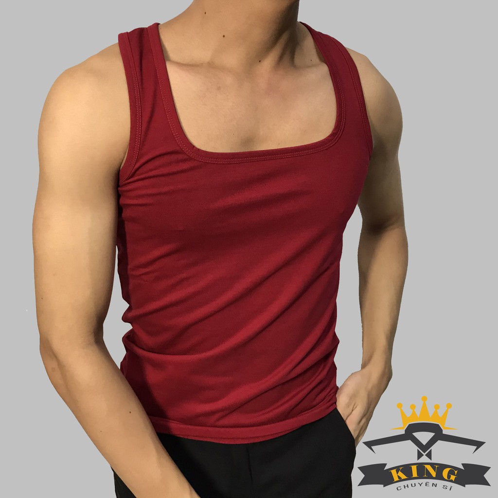 Áo Ba Lỗ Nam KING Dáng Body Thể Thao, Vải Cotton ( U07 ) | BigBuy360 - bigbuy360.vn