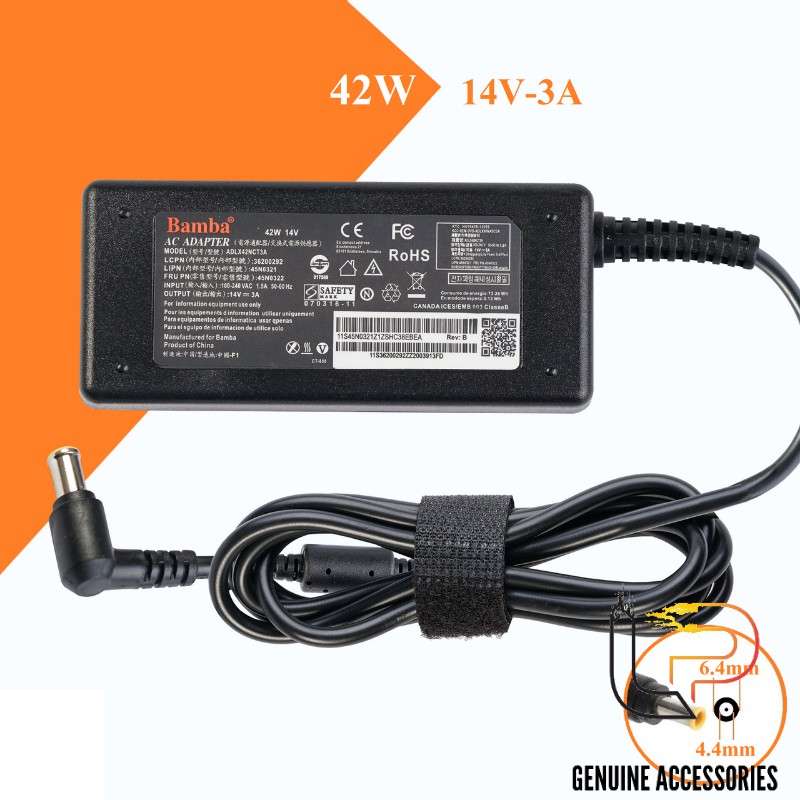 BỘ NGUỒN MÀN HÌNH LCD SAMSUNG 14V-3A ĐẦU KIM BAMBA - ADAPTER LCD SAMSUNG 14V - 3A ĐẦU KIM BAMBA