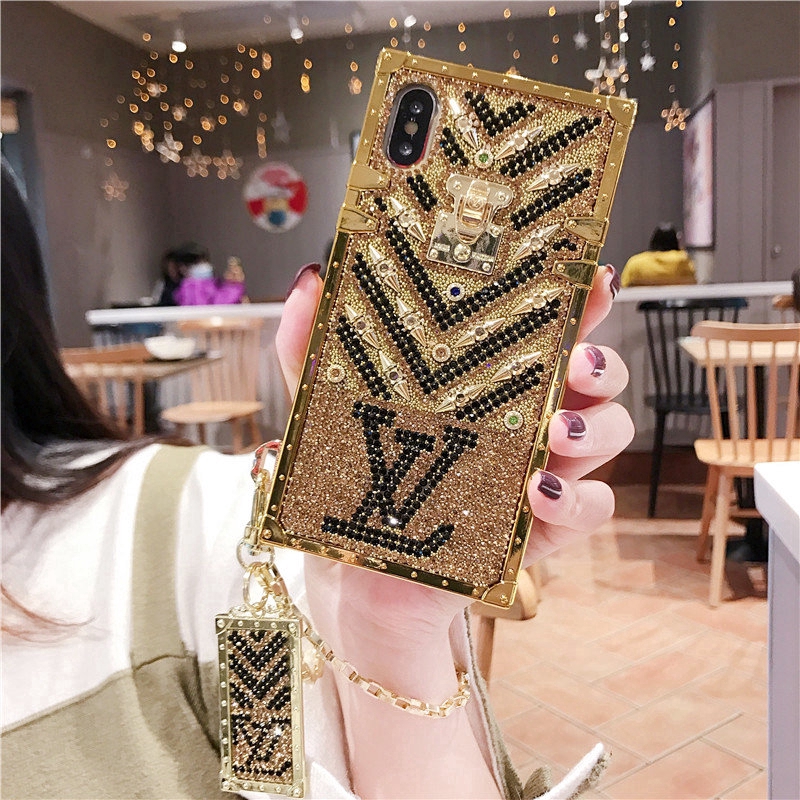 Ốp lưng Samsung J7 Prime S8 Plus J4 Plus A50 M20 S8 S9 J6 J7 J4 J2 J3 J330 Note 8 9 Gold Diamond LV Phone Case