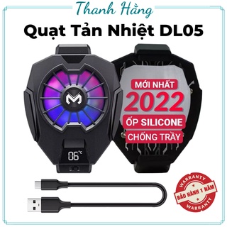 Quạt Tản Nhiệt Điện Thoại Memo DL05 Chơi Game PUBG/FF/Liên Quân - Siêu Lạnh , Hiển Thị Nhiệt Độ , Kẹp Thu 2 Chiều