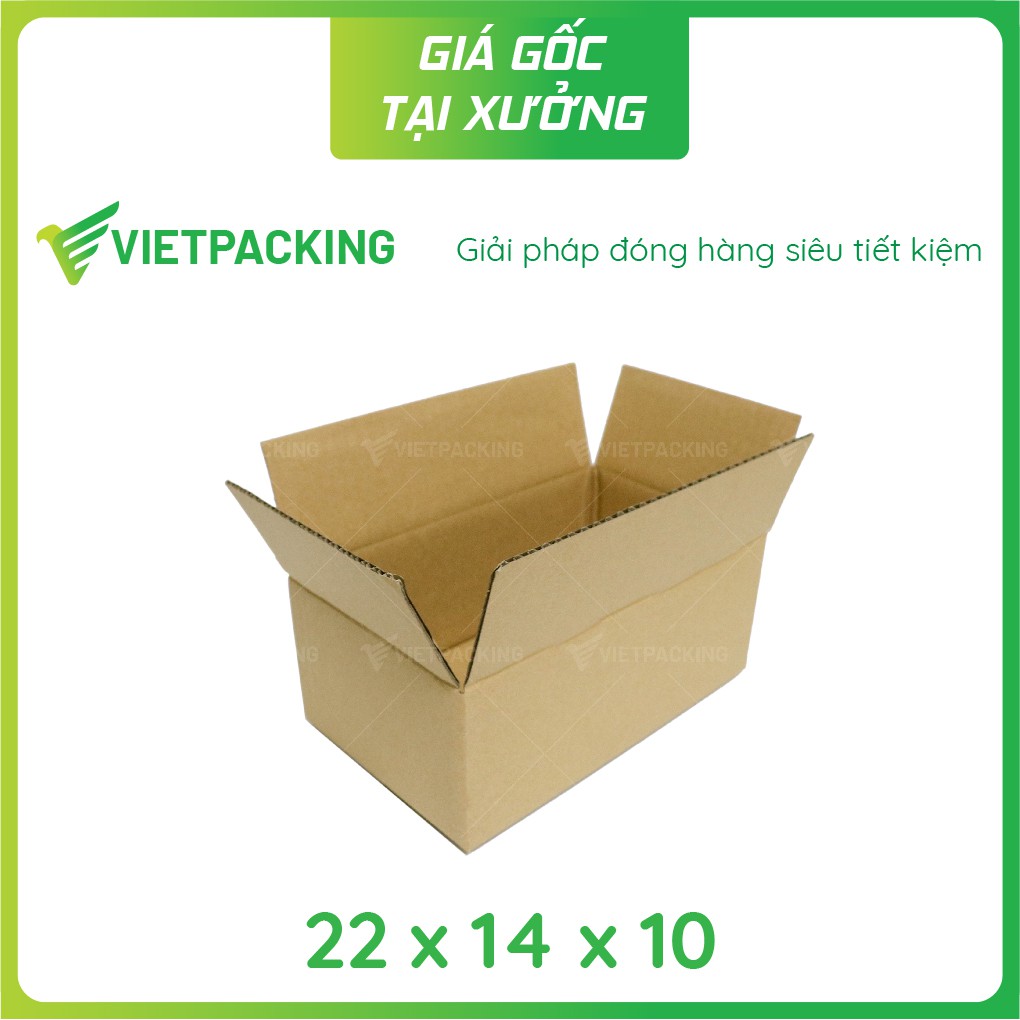 [GIÁ XƯỞNG] Hộp carton size 22x14x10 đựng hàng siêu đẹp