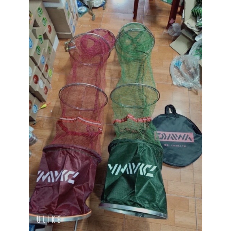 Rọ đựng cá DAIWA khung inox cao cấp đủ size chuyên dụng dành cho câu tay, câu đài - ĐỒ CÂU PHÍA BẮC - S16