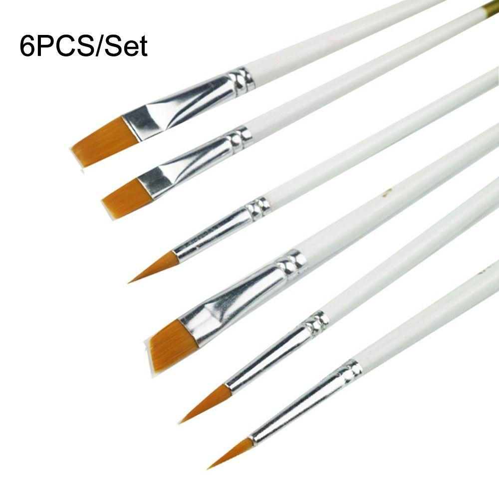 Set 6 Cọ Vẽ Tranh Sơn Dầu Nghệ Thuật DIY