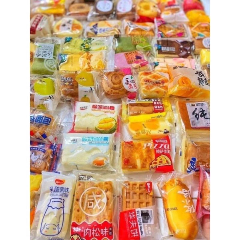 Bánh tươi Đài Loan Mix Đủ Vị Mặn Ngọt ,Hàng Nội Địa, thùng 1Kg date lun mới