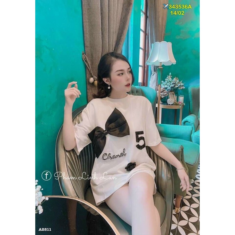 [Mã FAMAYWA giảm 10K đơn 50K] ÁO PHÔNG NƠ ĐẠI CÀI HOA TRÀ CN