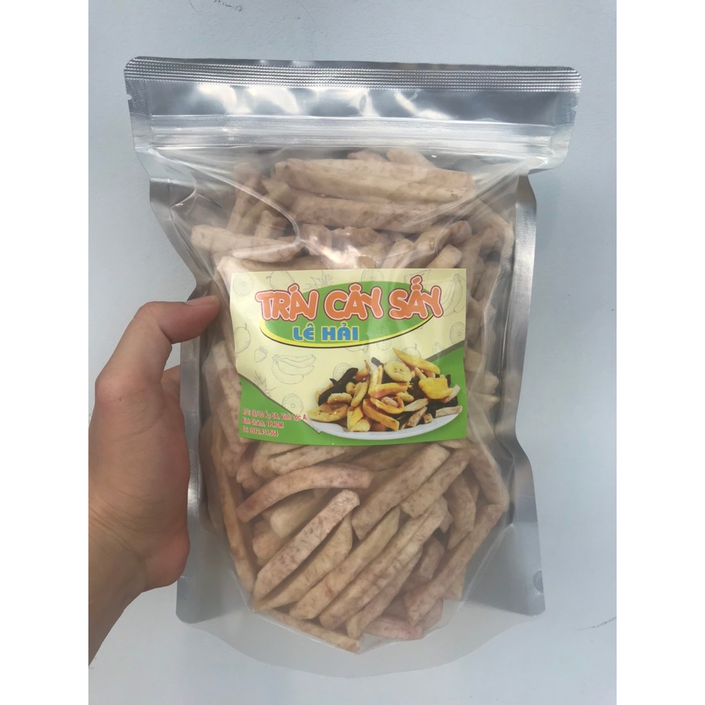 Khoai môn sấy 500g Lê Hải hàng xuất khẩu, nguyên sợi, bùi béo, không đường