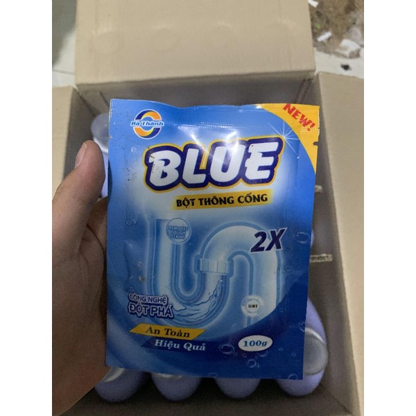 Bột Thông Cống BLUE Công Nghệ Đột Phá An Toàn Hiệu Quả 100Gr/Gói
