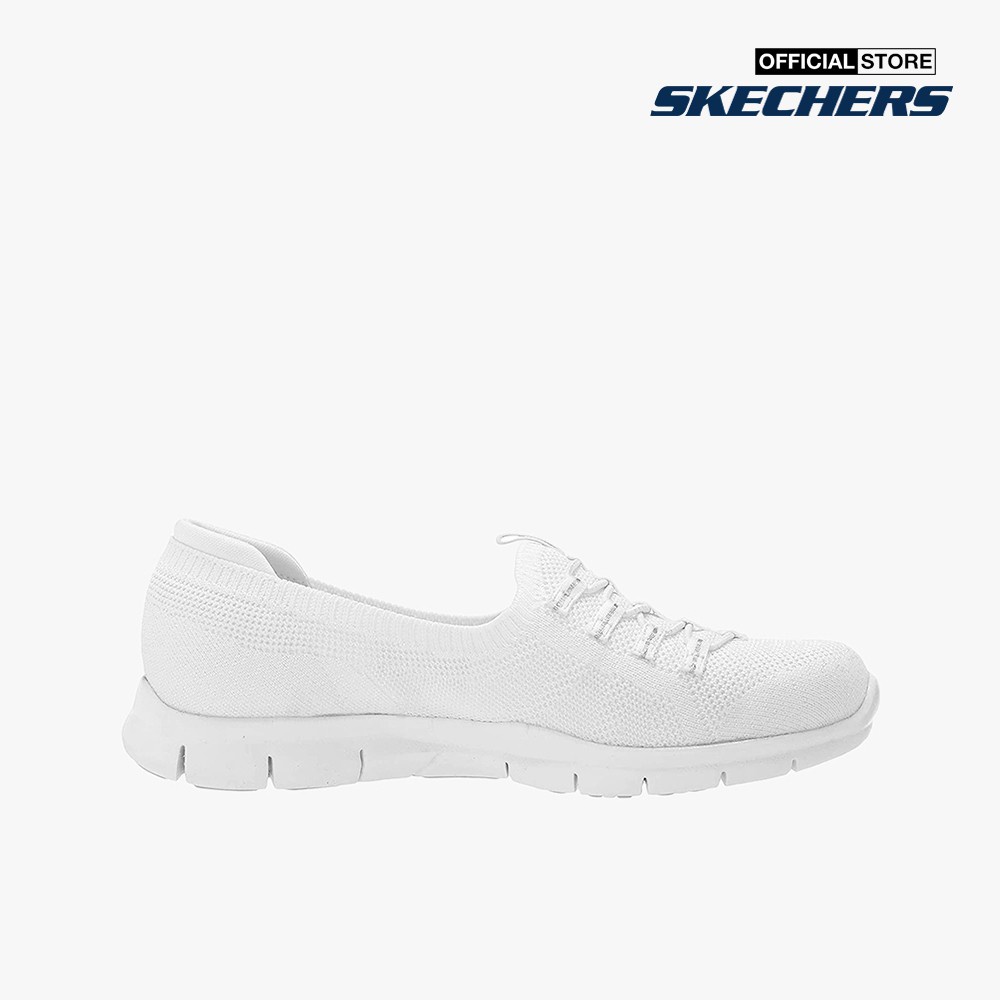 SKECHERS - Giày slip on nữ Gratis More Playful 104151-WHT