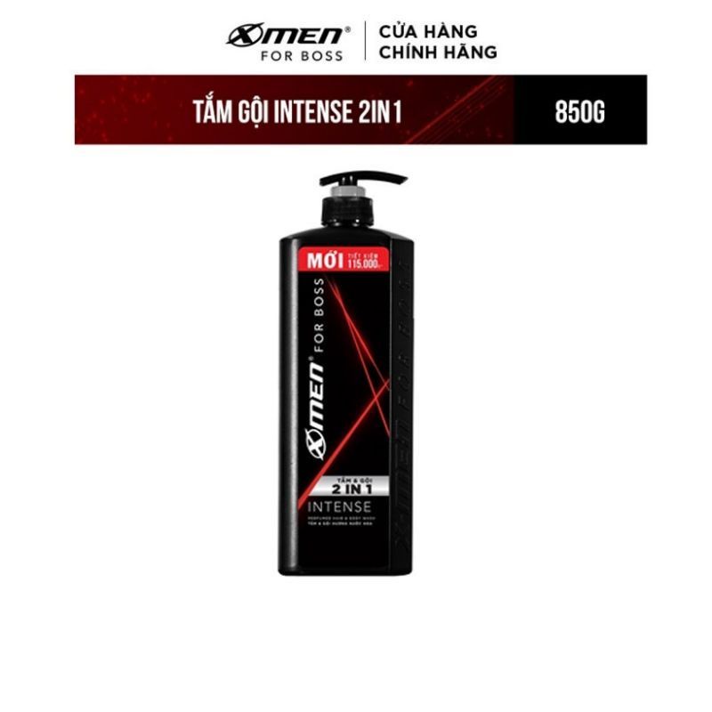 Tắm gội X-Men For Boss Intense 2in 1/ 2in 1 Fire/ 630g/650g