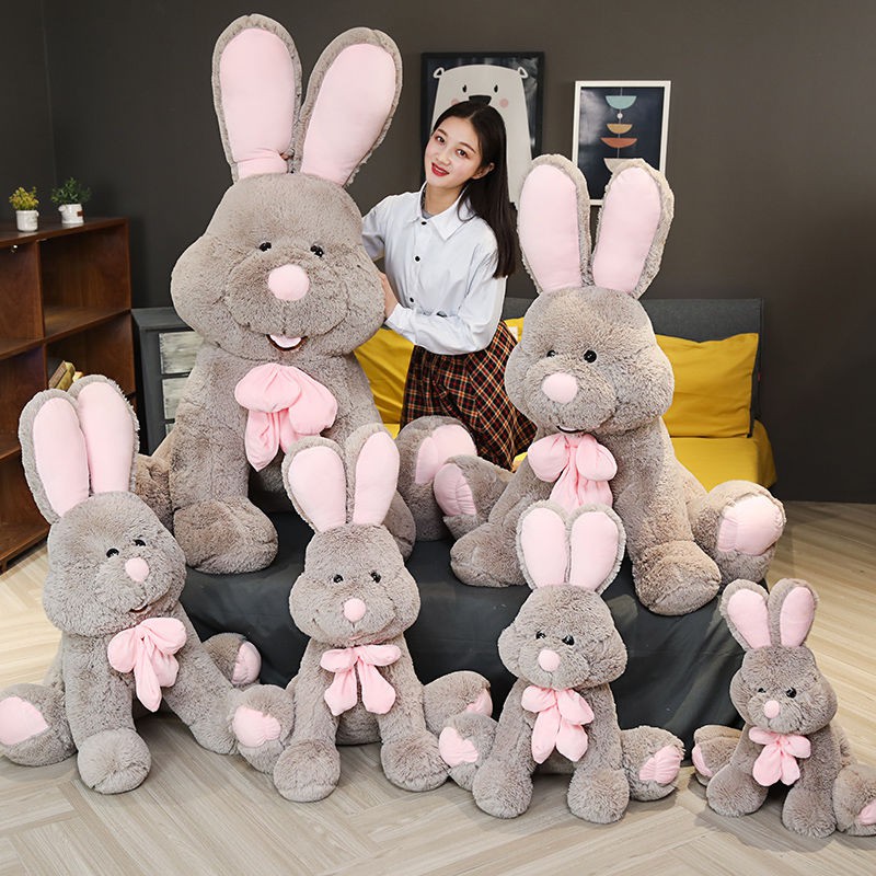 ✻Con thỏ lớn đồ chơi sang trọng búp bê cô gái ngủ gối dễ thương lười biếng Hàn Quốc