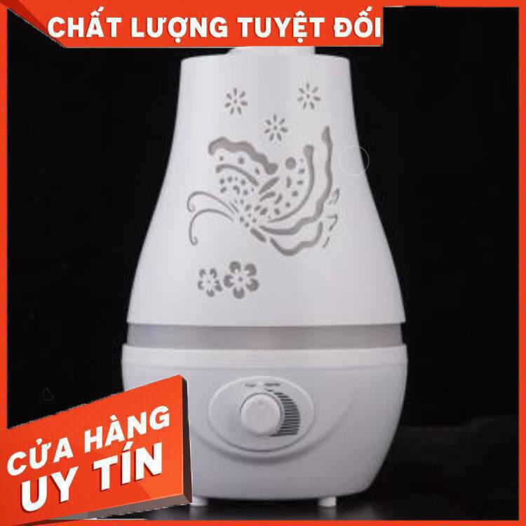 Máy Khuếch Tán Tinh Dầu Hồ Điệp Đáy Tròn 2500ml, Máy Xông tinh dầu phun sương cực mạnh dùng cho khách sạn phòng lớn 50m2