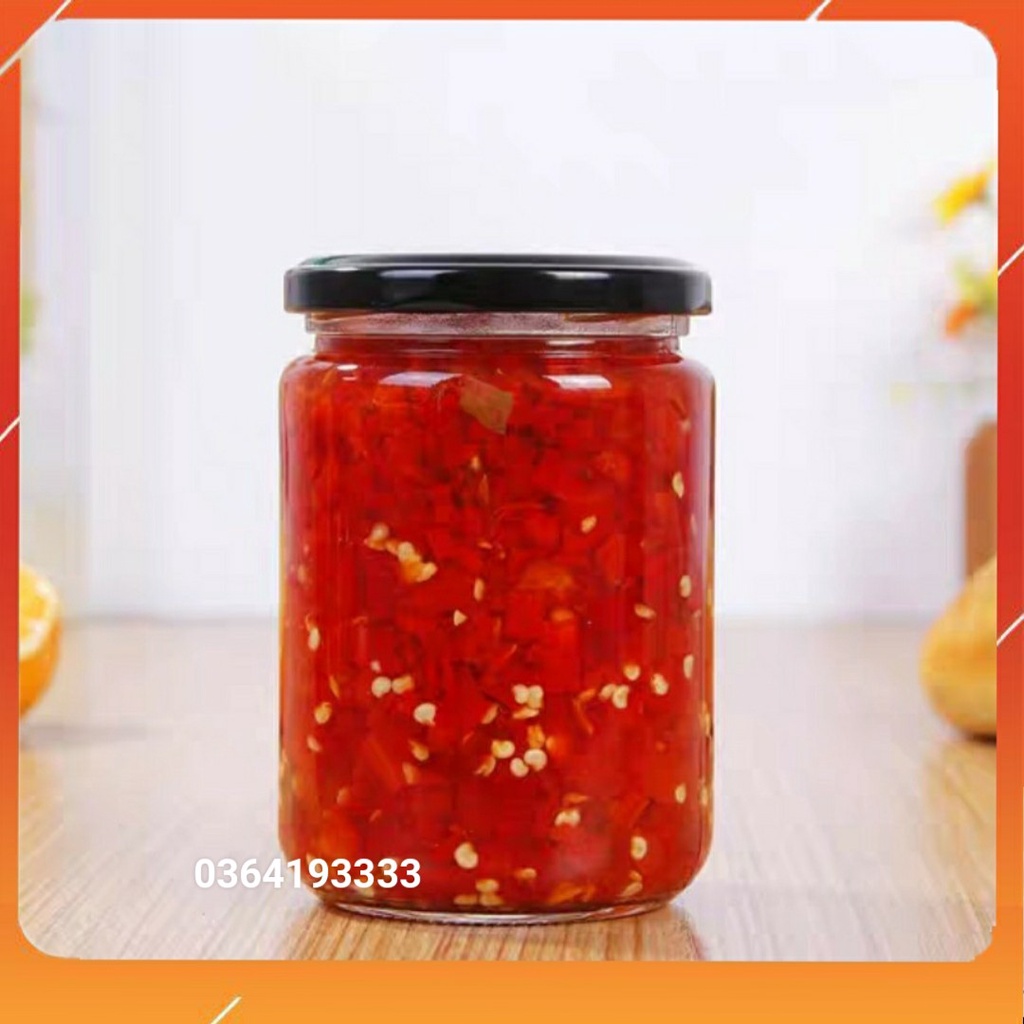 Hũ thủy tinh tròn 500ml nắp chống tràn - Lọ thủy tinh đựng thực phẩm
