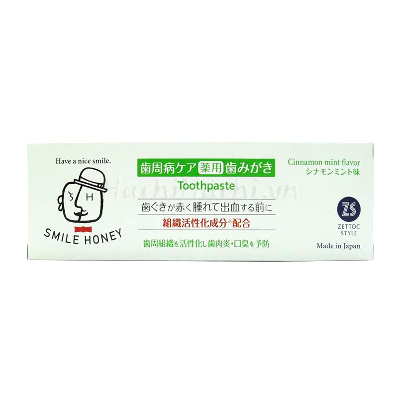 Kem đánh răng Zettoc vị quế bạc hà 120g - Hachi Hachi Japan Shop