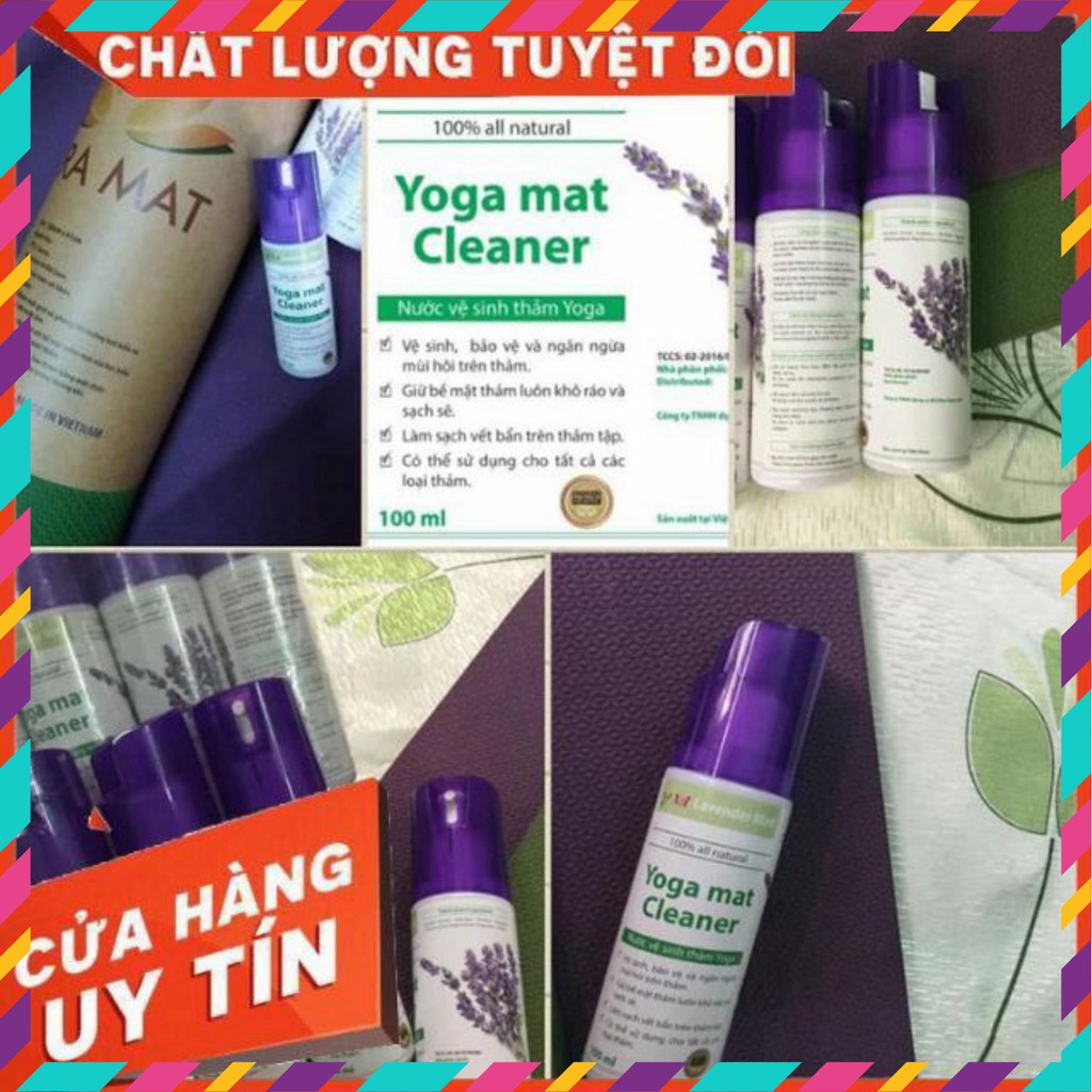 Gym Yoga Bình Xịt Vệ Sinh Thảm Yoga 💥 Cam Kết Chất Lượng Tốt Nhất Thị Trường💥 Mùi Thơm Dễ Chịu Thoải Mái Khi Tập Yoga