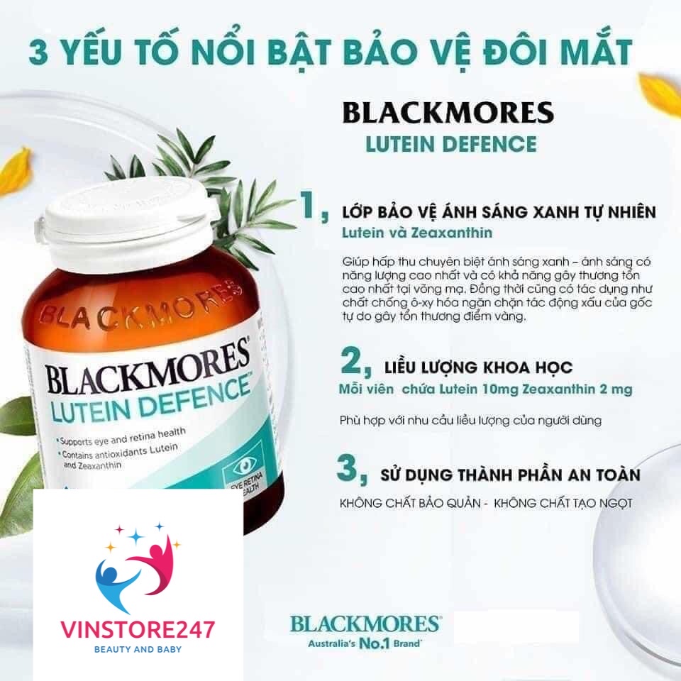 Bổ mắt Blackmores Lutein Defence 60v