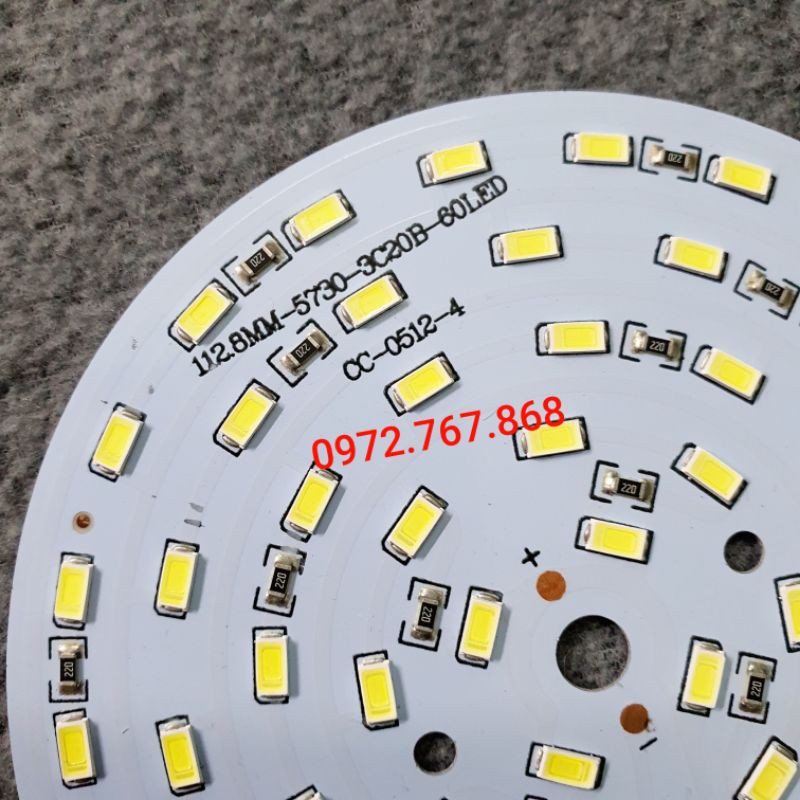 Miếng led tròn 12v chế đèn tích điện dự phòng, đèn năng lượng mặt trời, đèn bán hàng rong