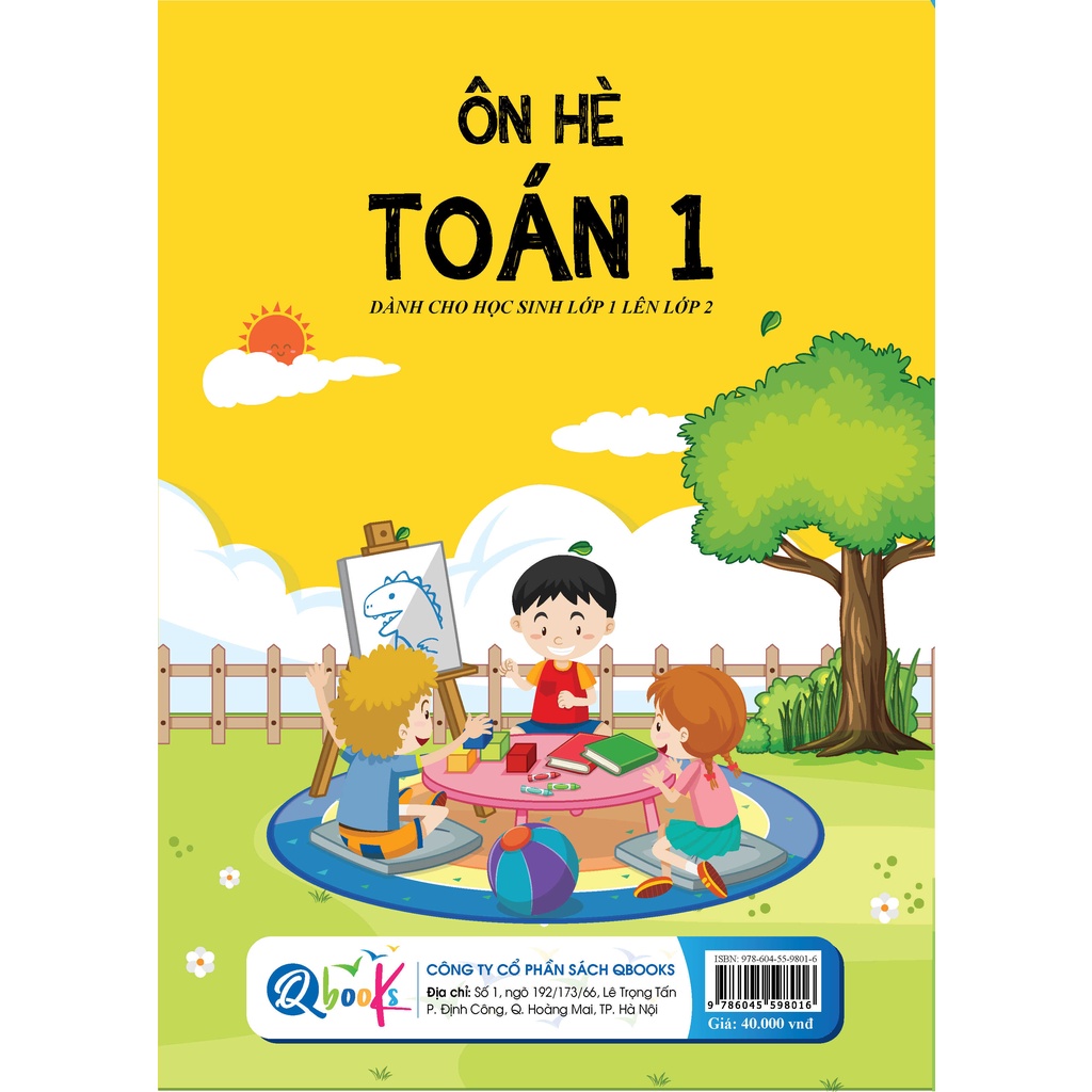 Sách - Ôn hè Toán 1 dành cho học sinh từ lớp 1 lên lớp 2 (chương trình mới)