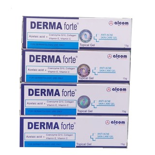 Derma Forte Gel 15g - Hỗ trợ Giảm Mụn Trứng Cá, Mụn Ẩn, Mờ Thâm Mụn, Mờ Sẹo