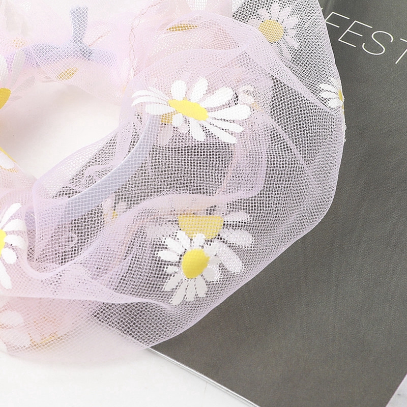 Dây Buộc Tóc Họa Tiết Hoa Cúc Dễ Thương Dành Cho Bạn Nữ