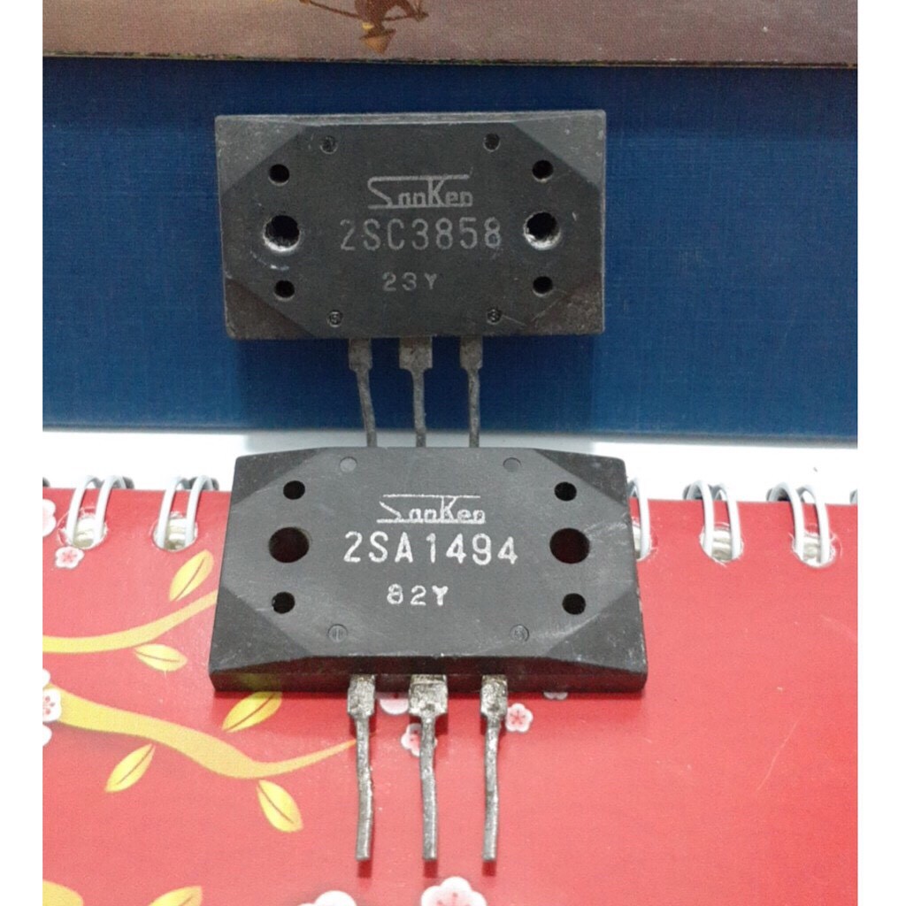 CẶP SÒ SANKEN 2SA1494/2SC3858, A1494/C3858 CHÍNH HÃNG 17A 200W 200V tháo máy
