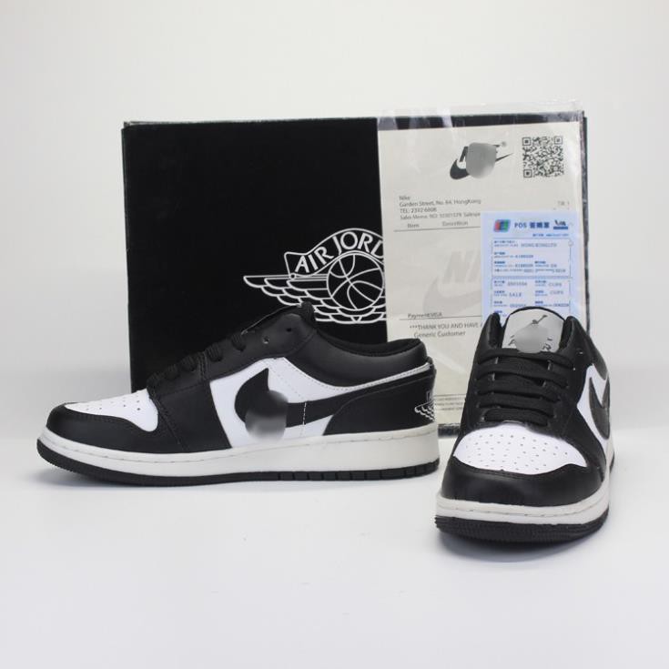 Giày jordan cổ thấp màu đen trắng, giày jd panda thấp hàng cao cấp, full size 36-43 | BigBuy360 - bigbuy360.vn
