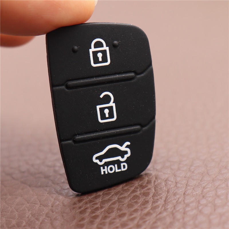 Combo 02 Phím cao su lắp cho Vỏ chìa khóa Hyundai I10, I20, Accent, Elantra, Solati
