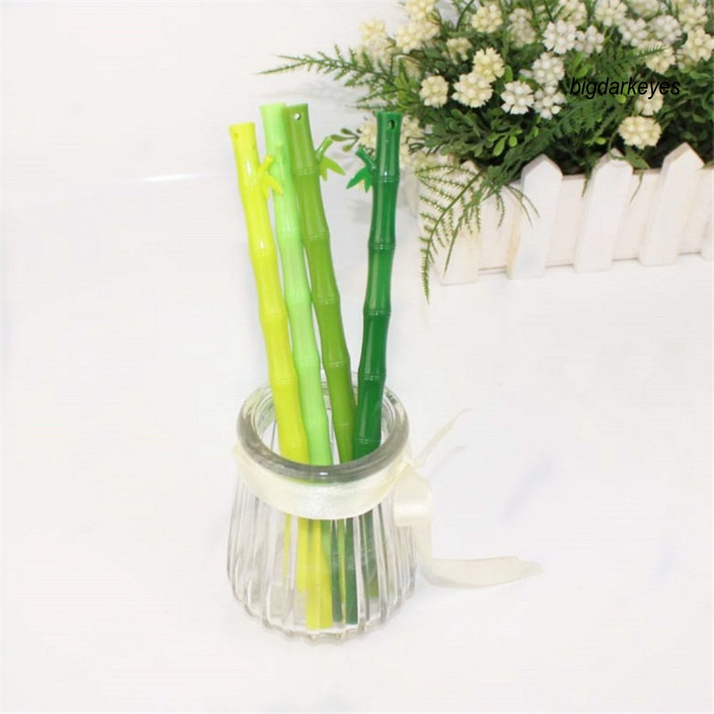 Nyt- 5 Bút Bi Mực Đen Ngòi 0.38mm Hình Cây Tre