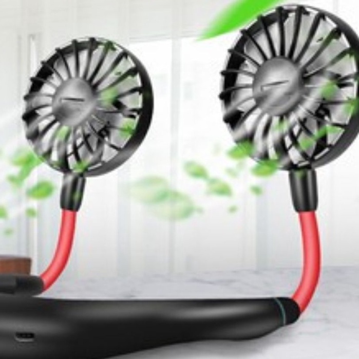 Quạt Đeo Cổ Mini USB mini 7 Cánh Tích Điện Mini USB Mát Siêu Kute Siêu Hot #quat