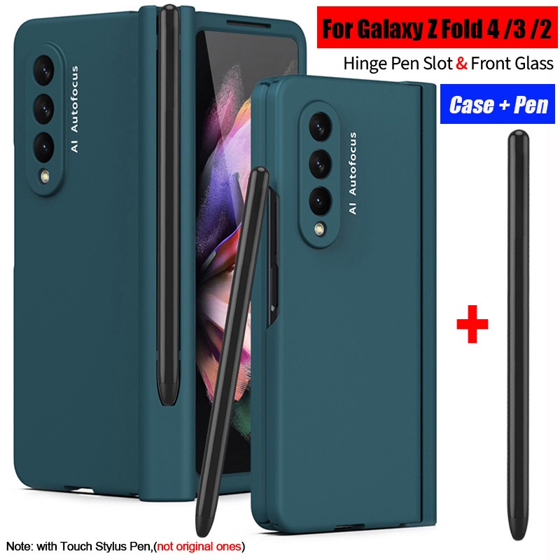 Ốp Điện Thoại Fold 4 Có Ngăn Đựng Bút Cảm Ứng Cho Samsung Galaxy Z Fold 3 2 4 5G Z Fold 2 3 4