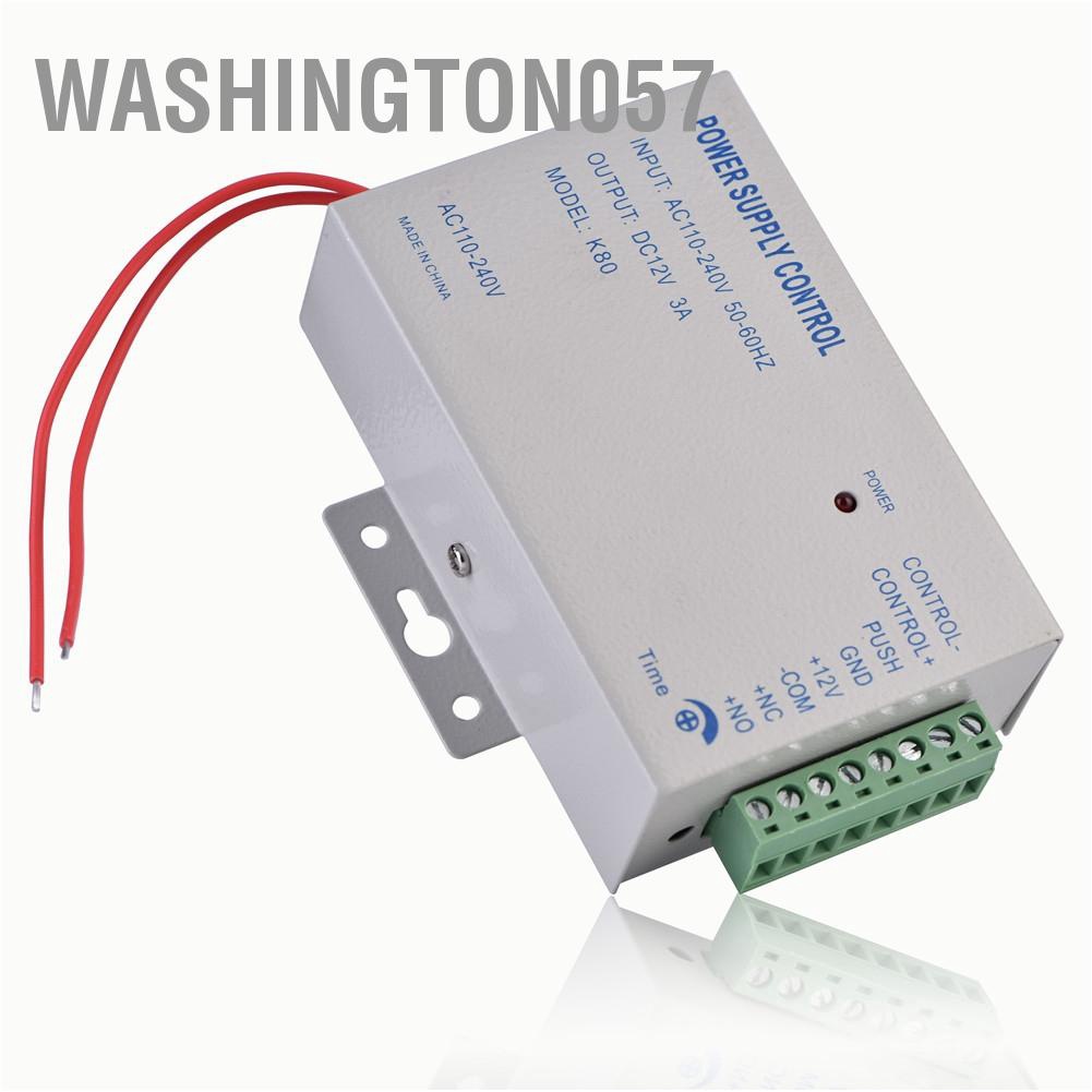 Có thể bán buôn Đầu vào AC110V-240V Đầu ra DC 12V 3A 30W Bộ điều khiển cung cấp điện cho hệ thống kiểm soát truy cập cửa Washington057 Hàng giao ngay
