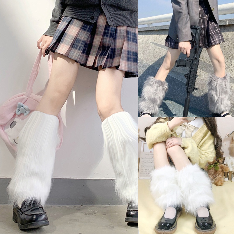 XIXI Vớ Ống Chân Lông Giả Dày Giữ Ấm Mùa Đông