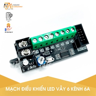 Mạch điều khiển Led Vẫy 6 kênh cống suất 6A, Điều khiển LED liền dây, led đúc OneLED V4.4 [Hàng chính hãng]